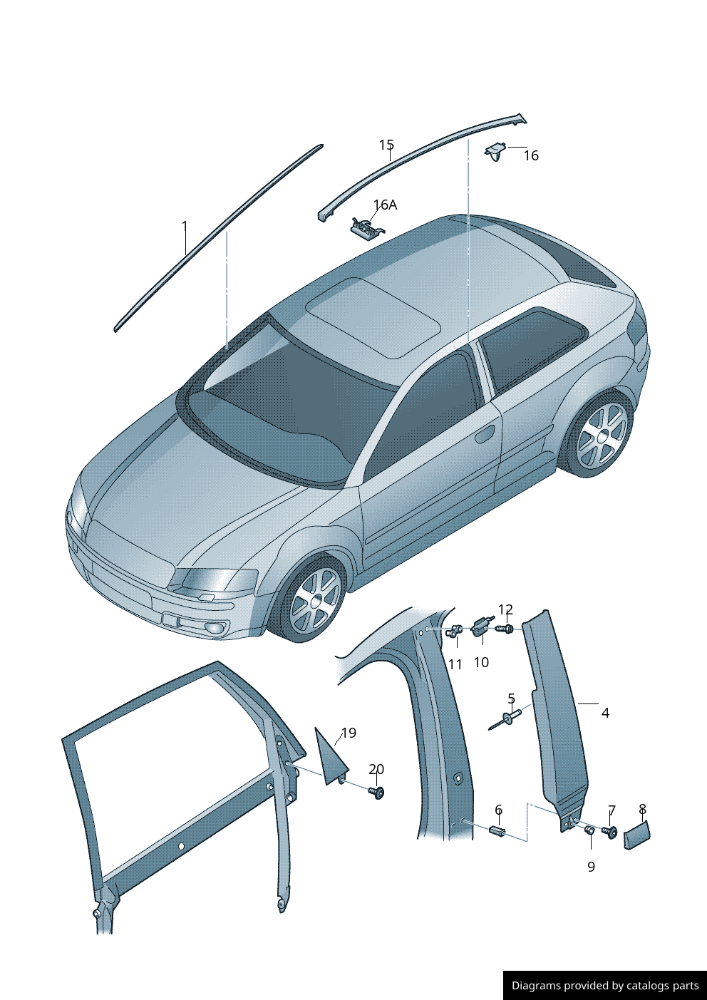 Car part diagram
