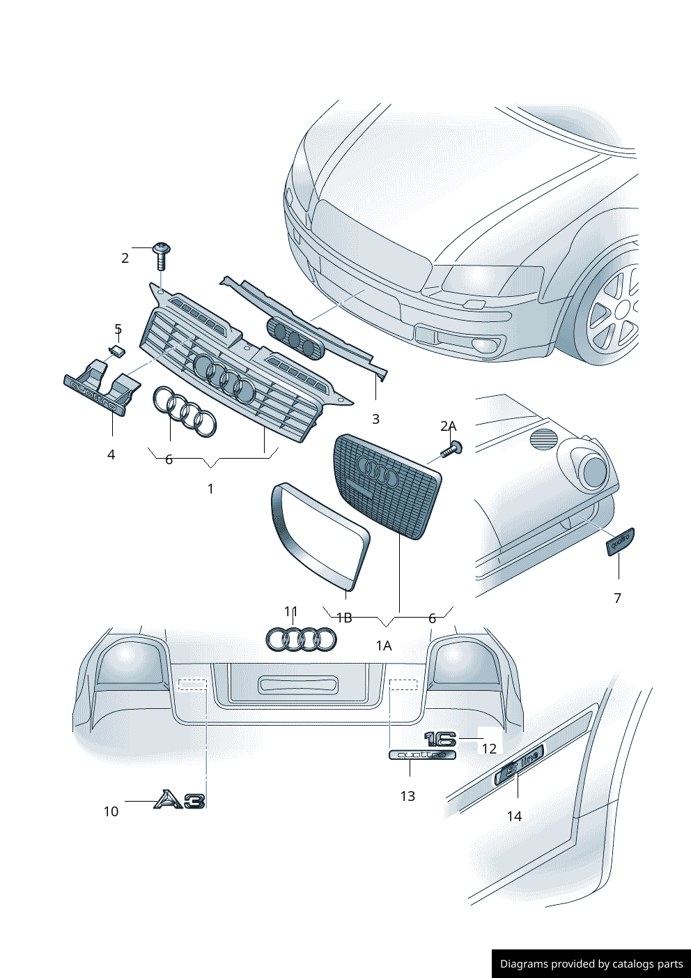 Car part diagram
