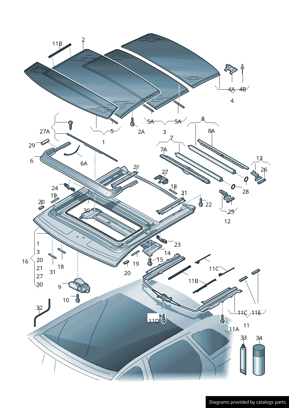 Car part diagram