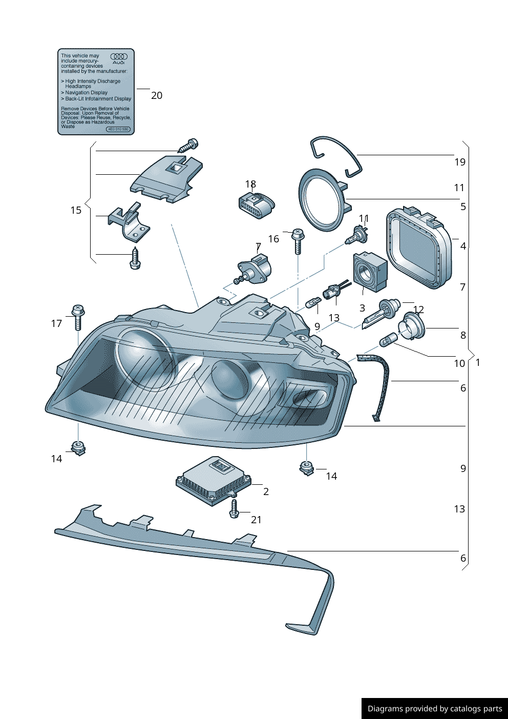 Car part diagram