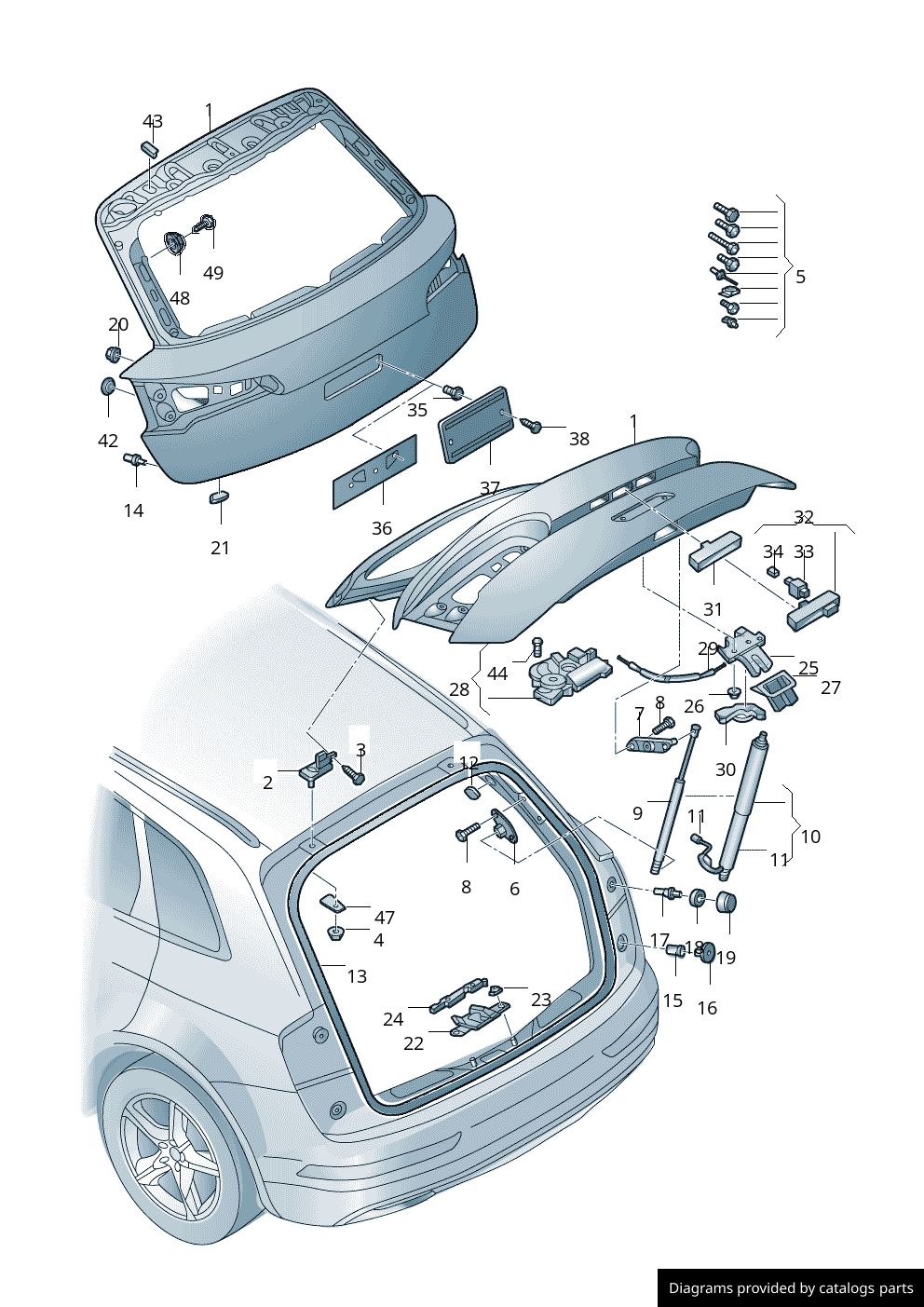 Car part diagram