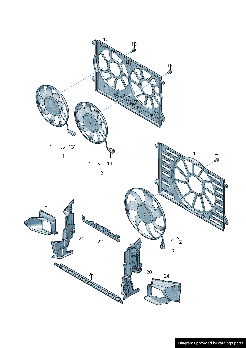 Audi Air Guide 4M0121286F LLLParts