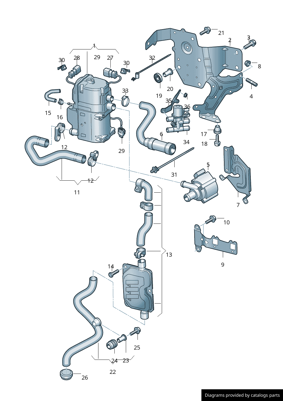 Car part diagram