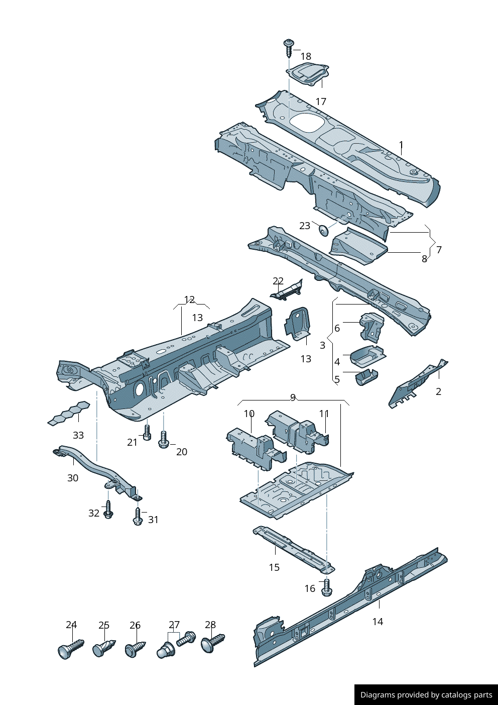 Car part diagram
