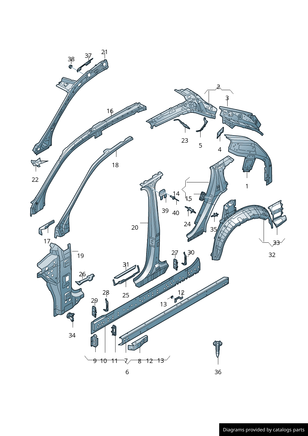 Car part diagram