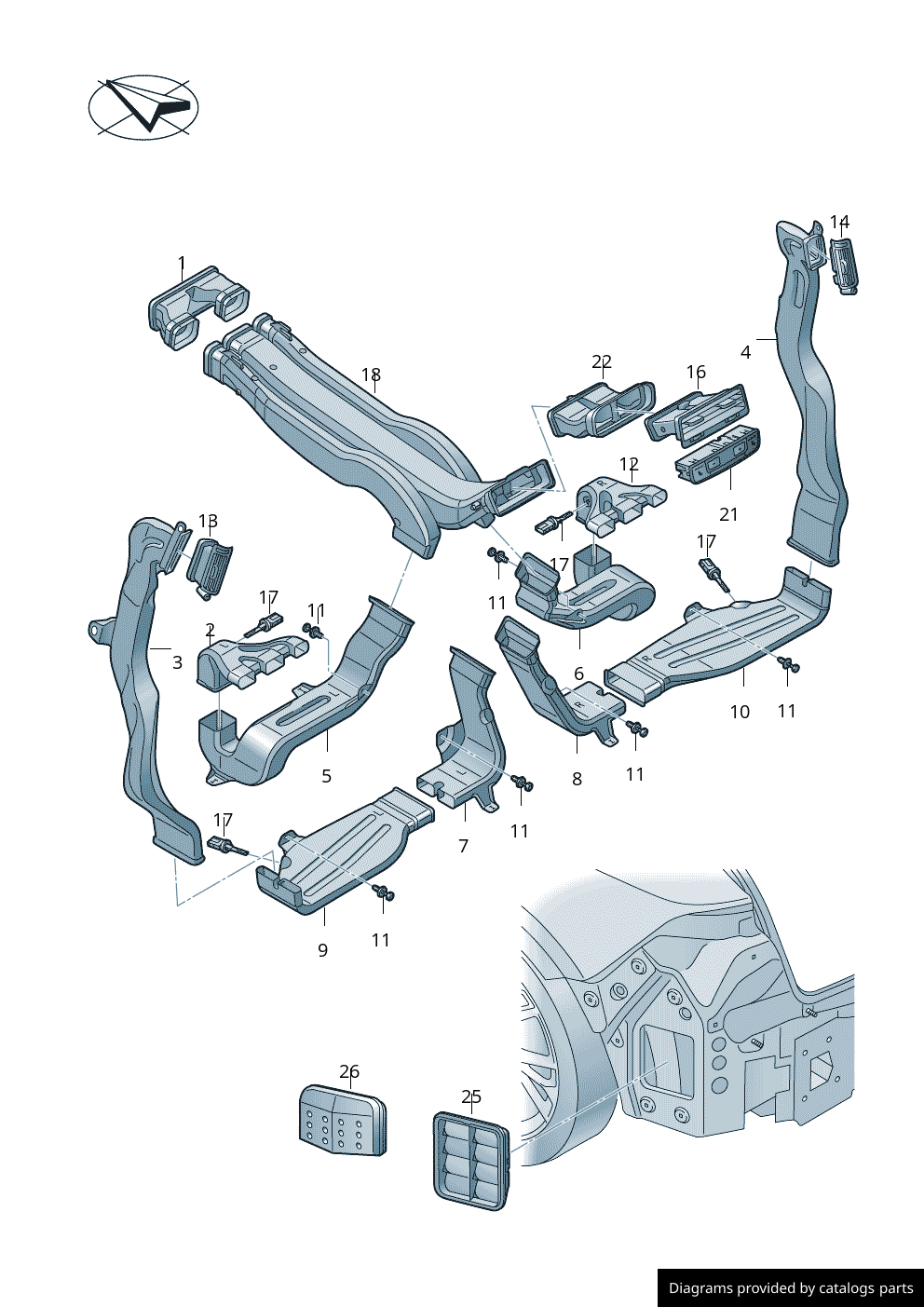 Car part diagram