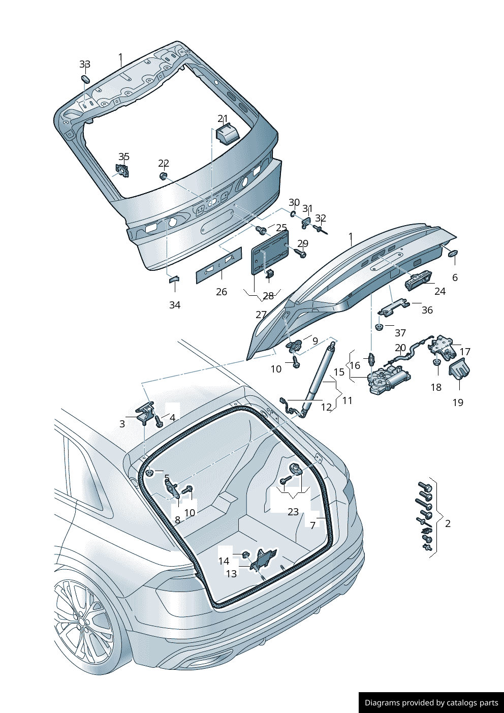 Car part diagram