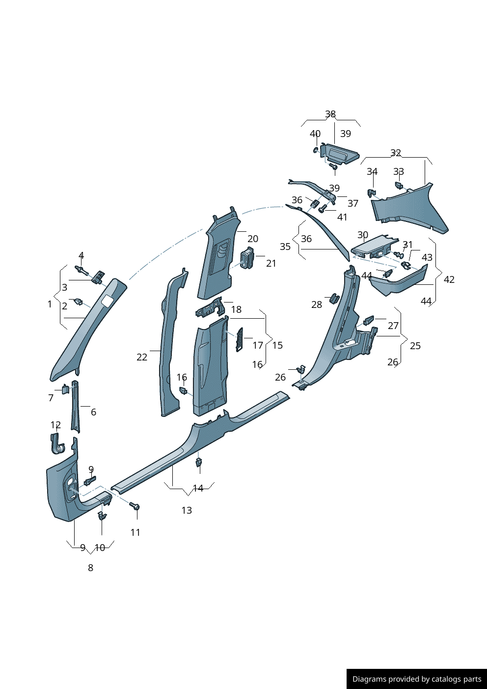 Car part diagram