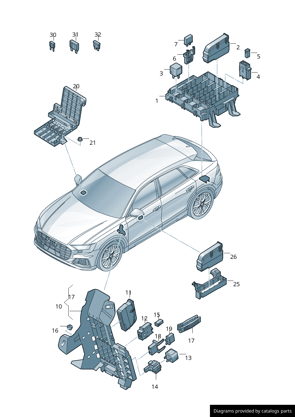 Car part diagram