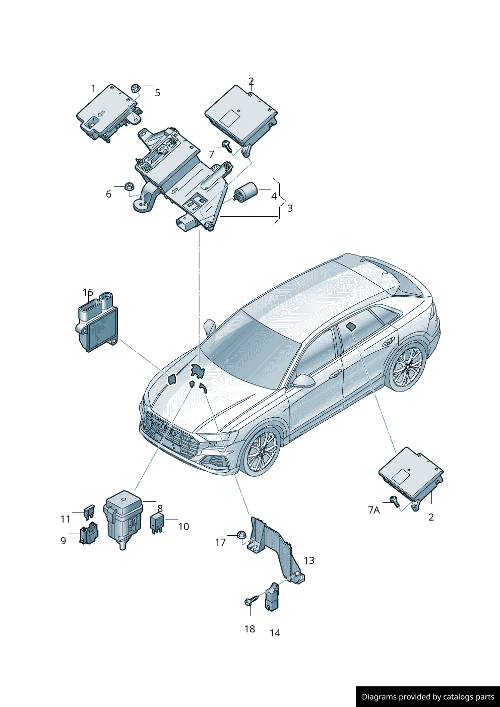 Car part diagram