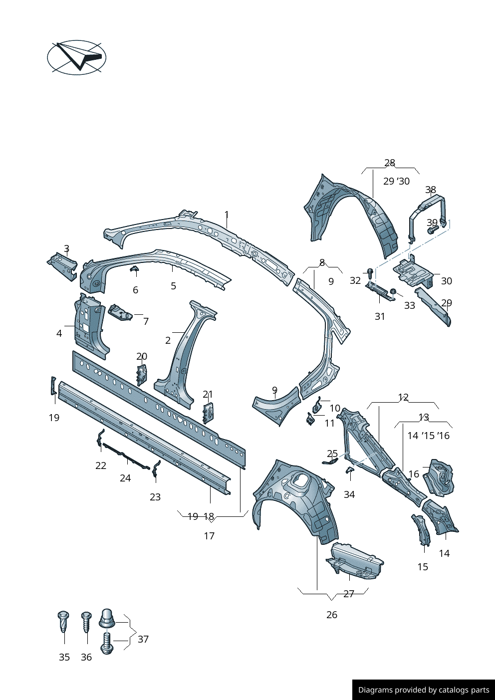 Car part diagram