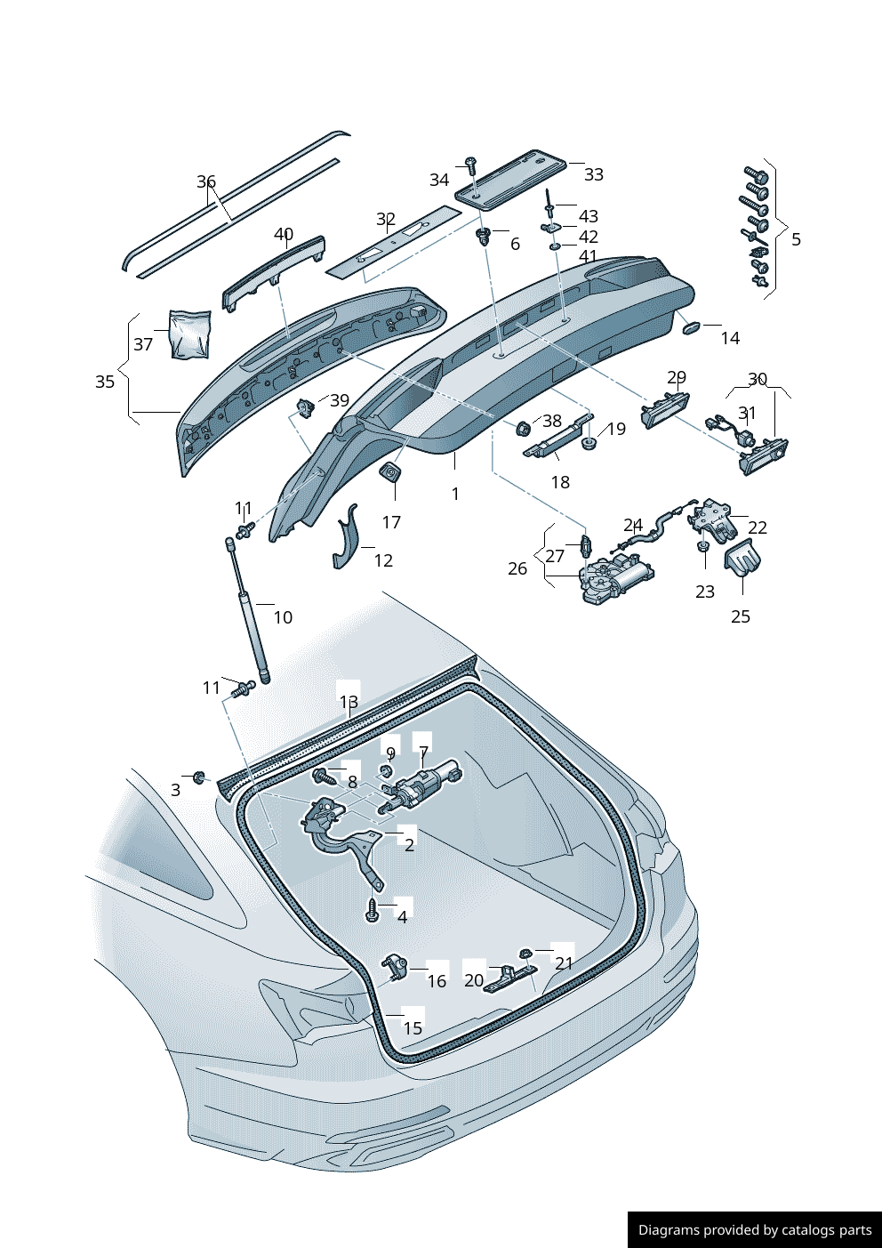 Car part diagram