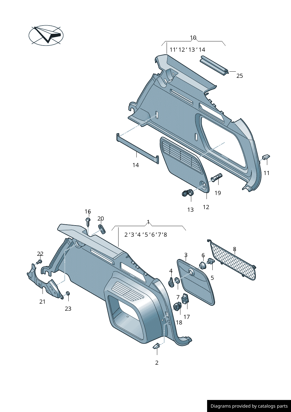 Car part diagram