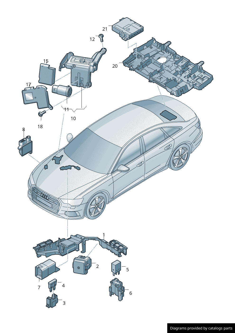 Car part diagram