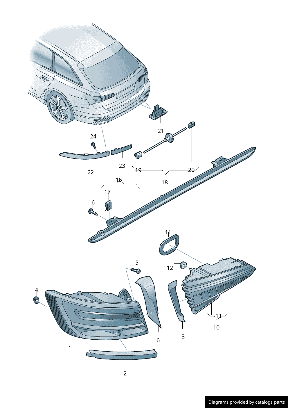 Car part diagram