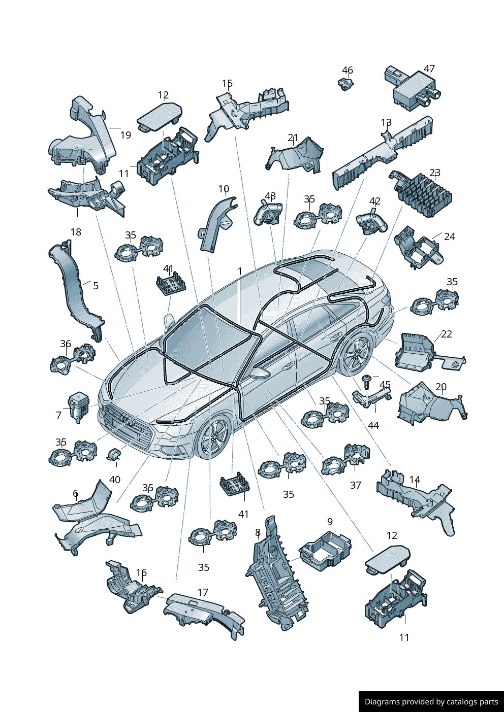 Car part diagram