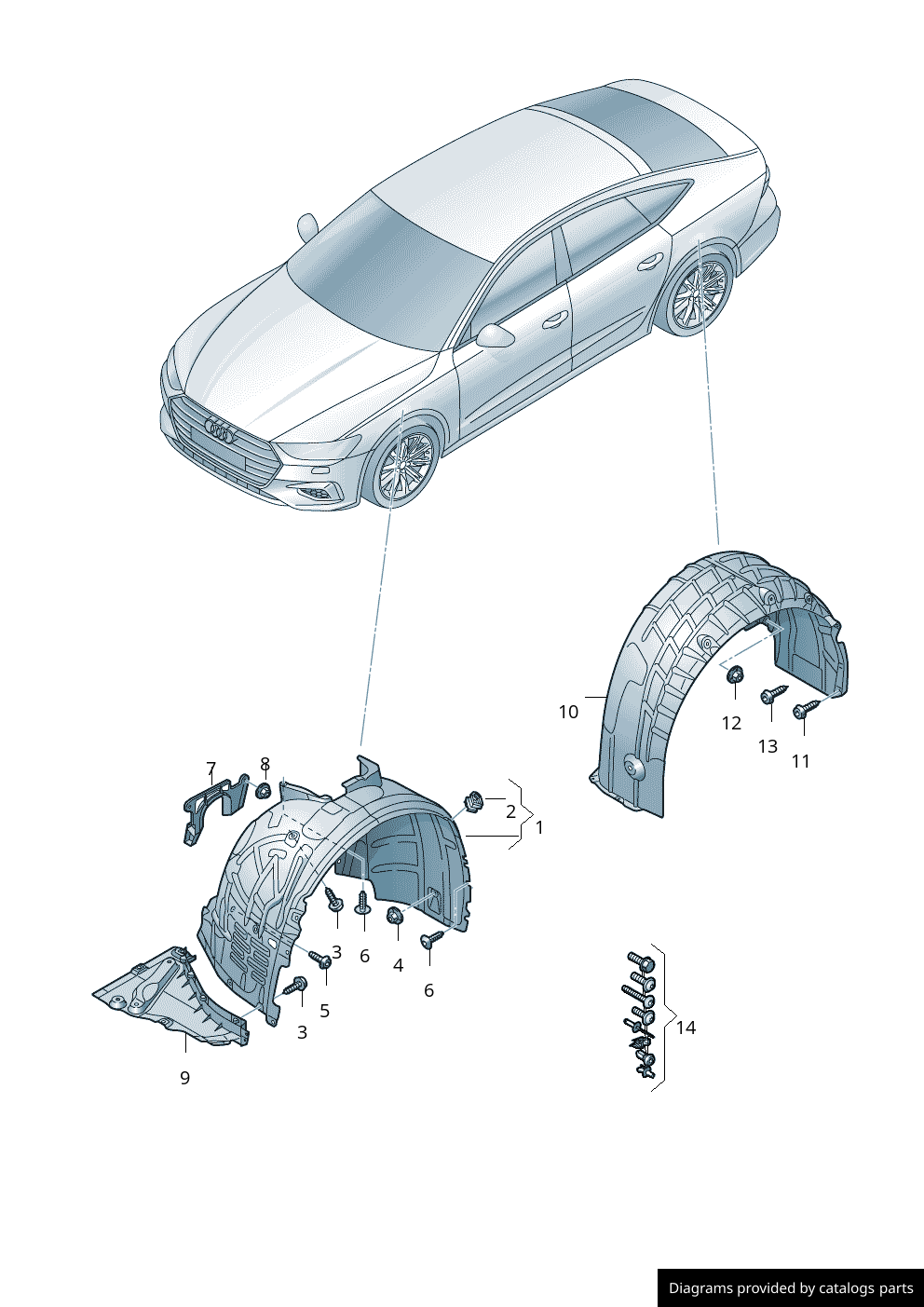 Car part diagram