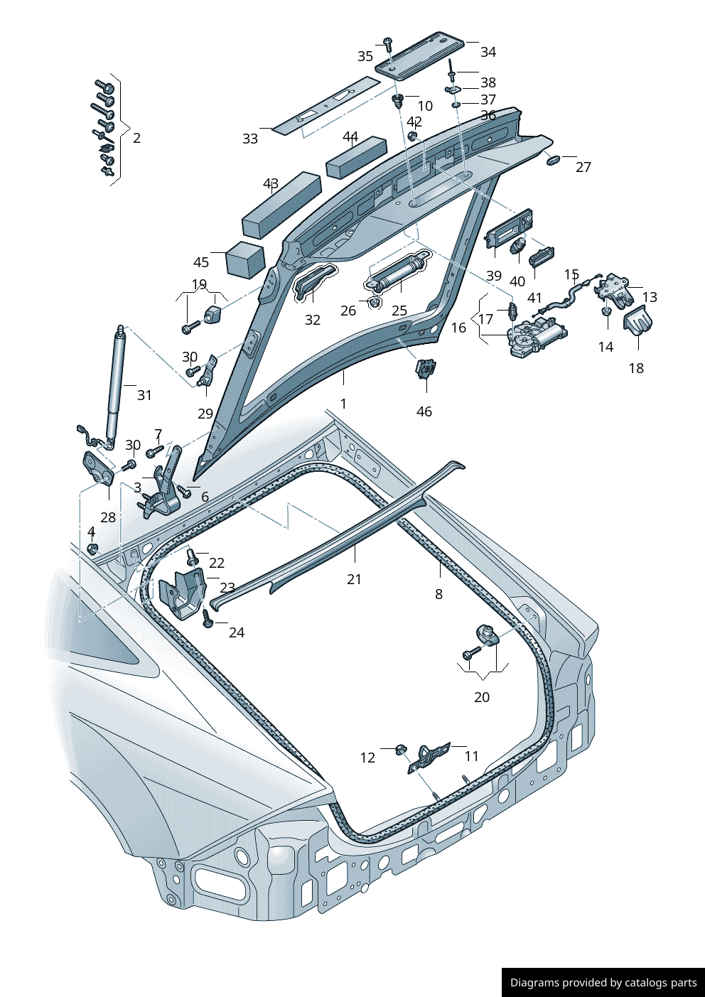 Car part diagram