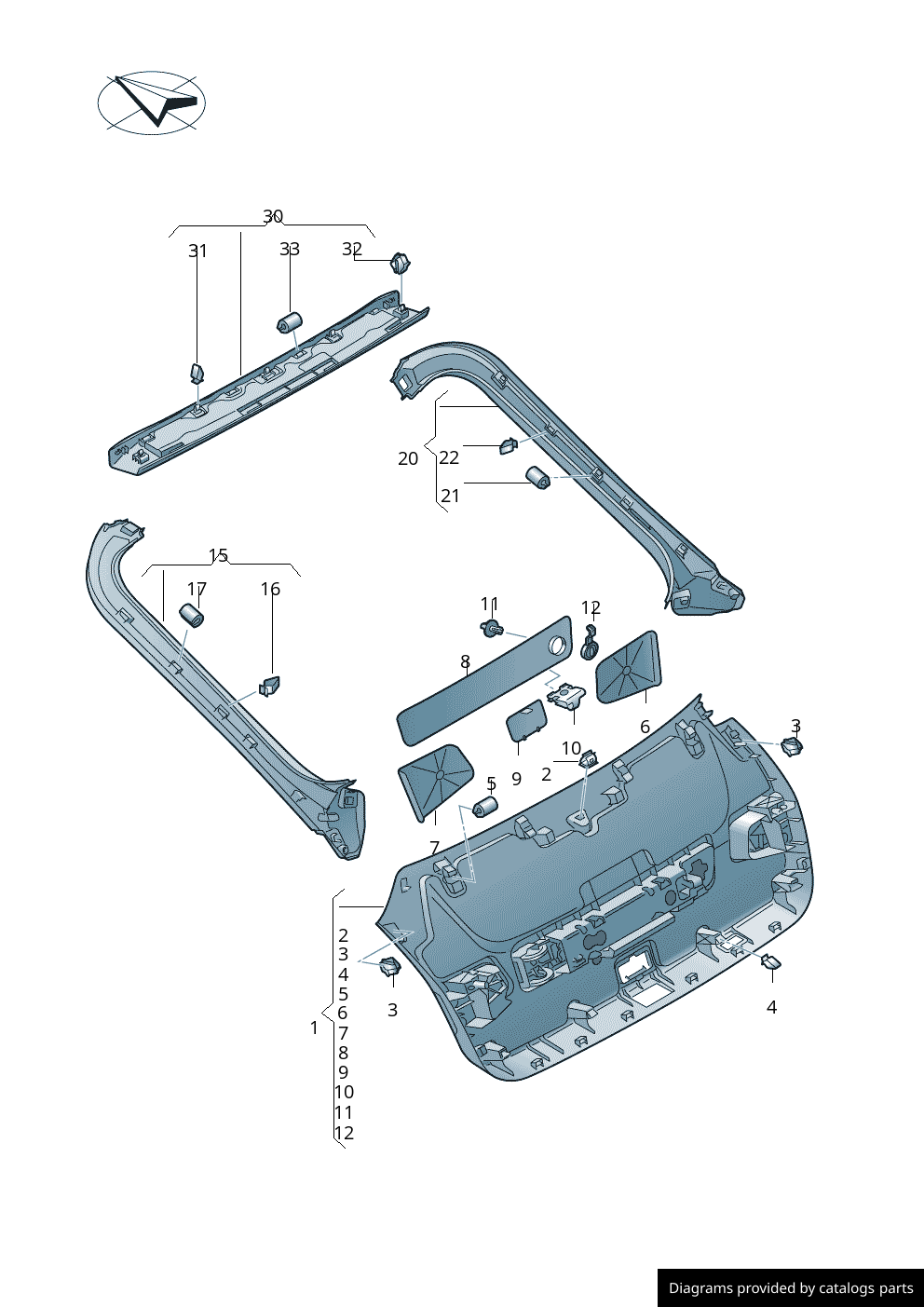 Car part diagram