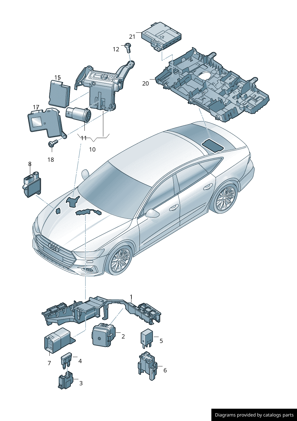 Car part diagram
