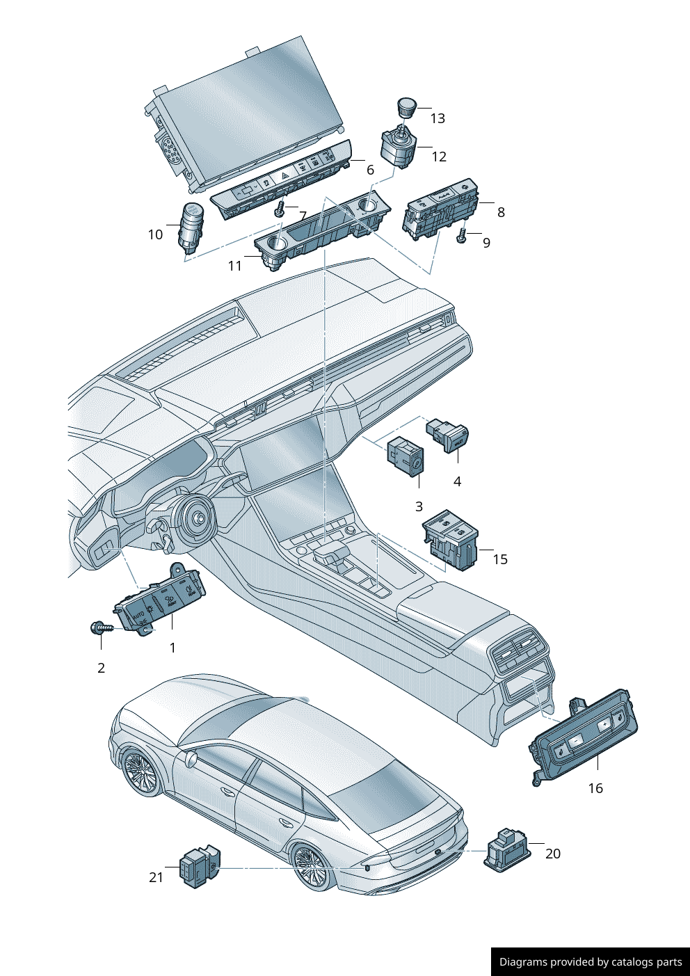 Car part diagram