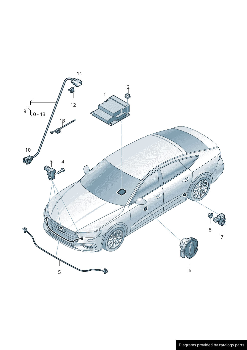 Car part diagram