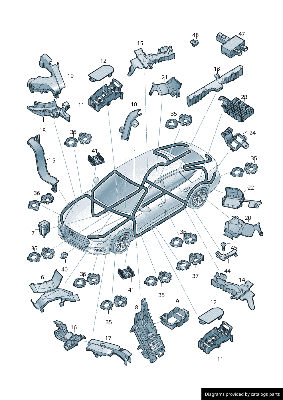 Car part diagram