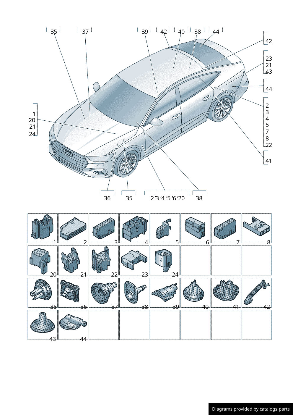 Car part diagram