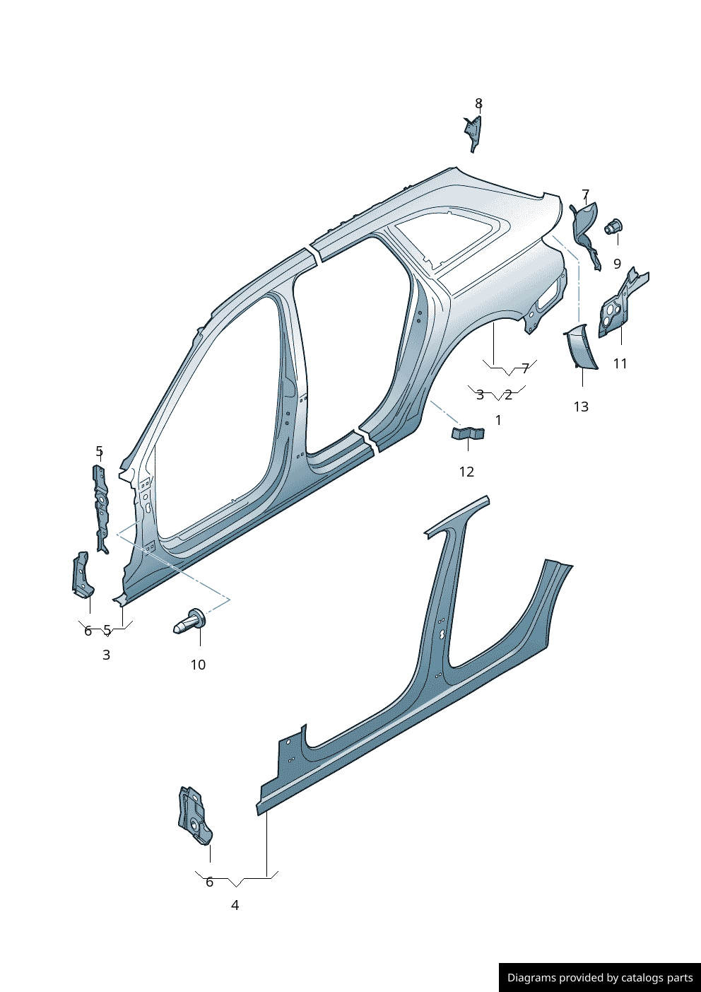 Car part diagram