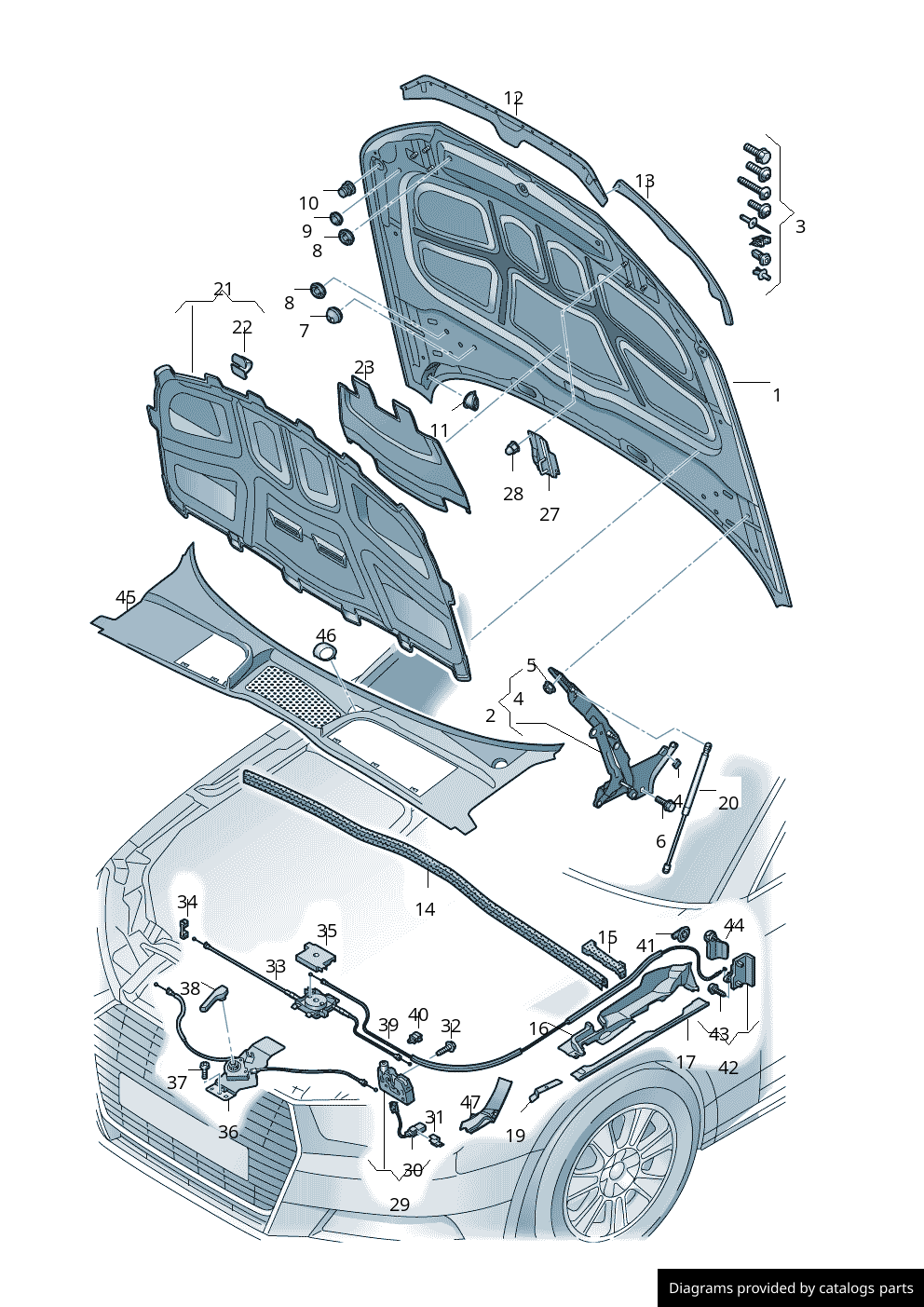 Car part diagram