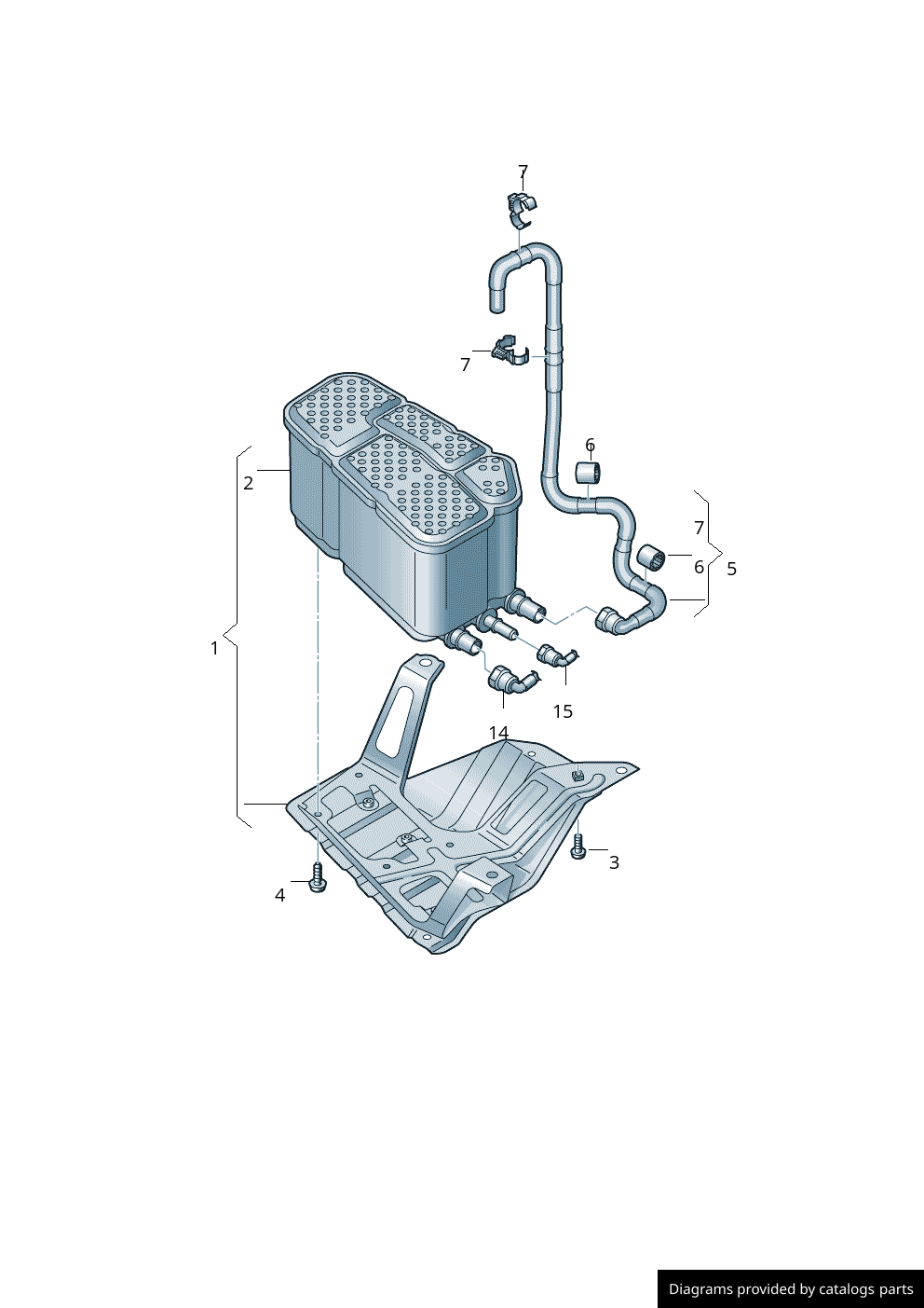 Volkswagen / Audi Activated Charcoal Container 4M4201801 LLLParts