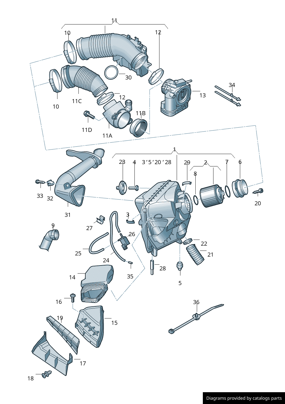Car part diagram