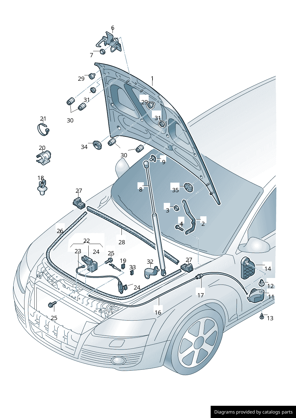 Car part diagram