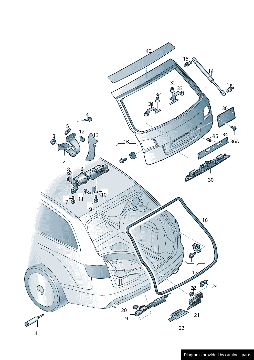 Car part diagram