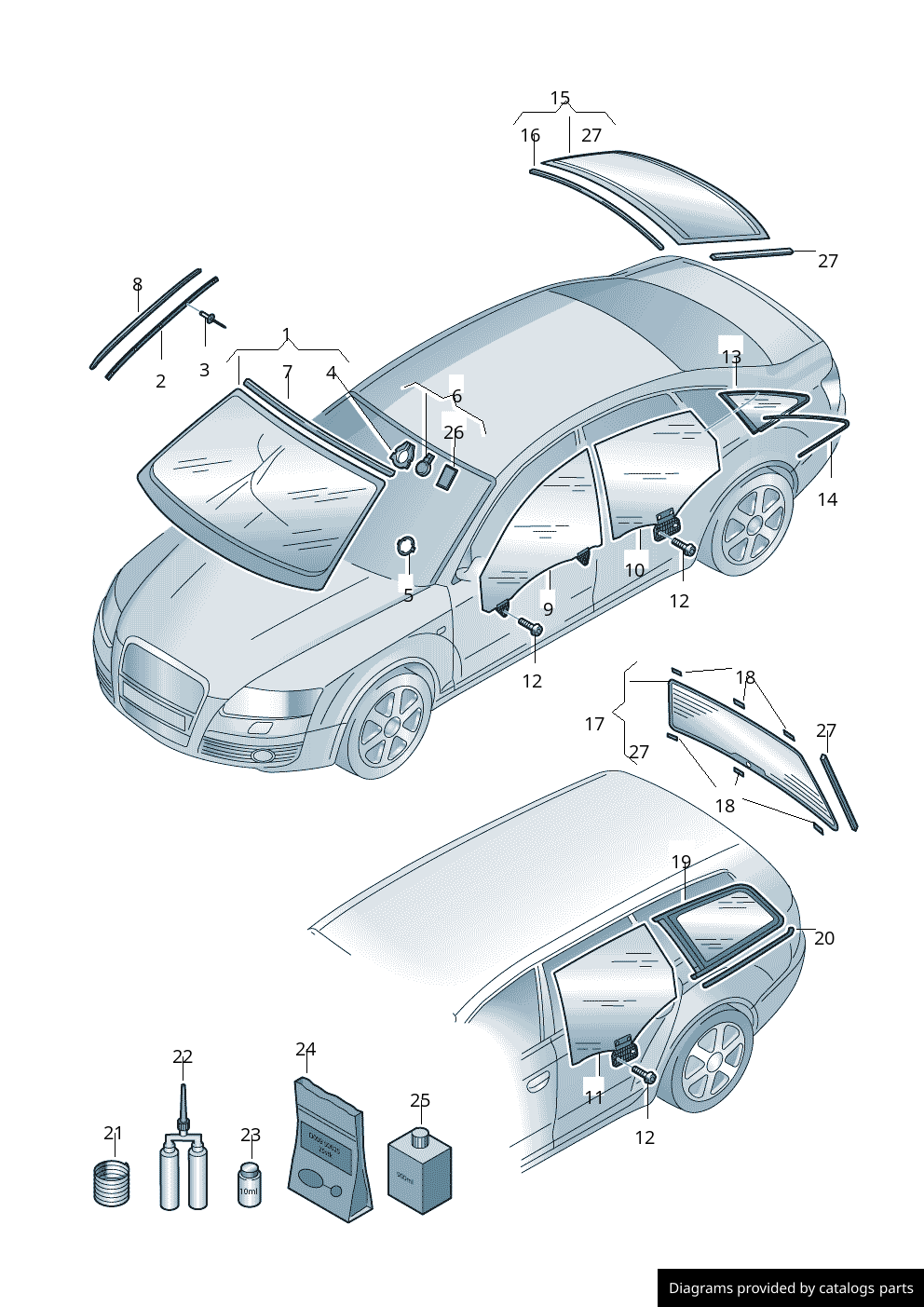 Car part diagram