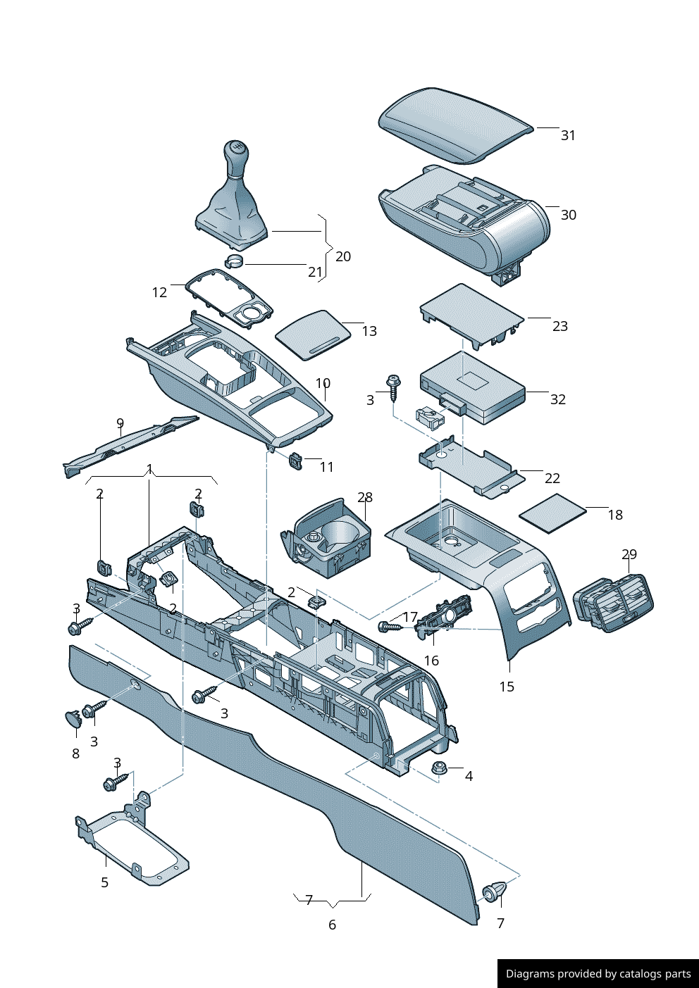 Car part diagram