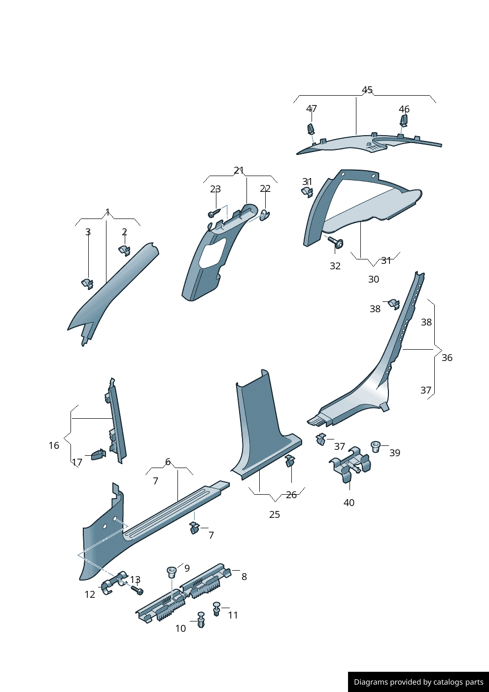 Car part diagram