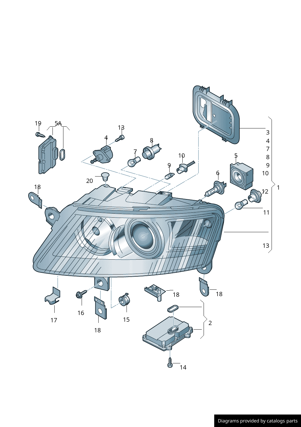 Car part diagram