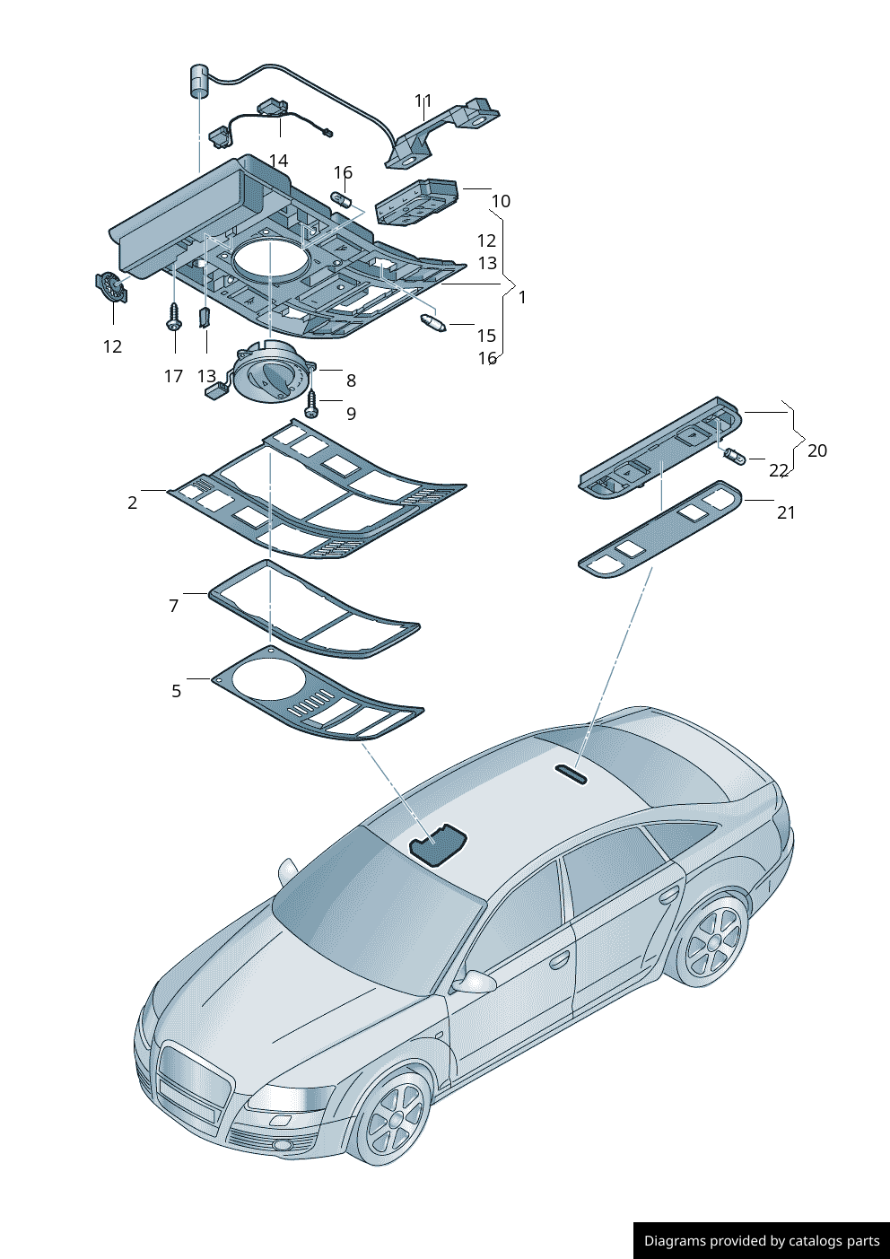 Car part diagram