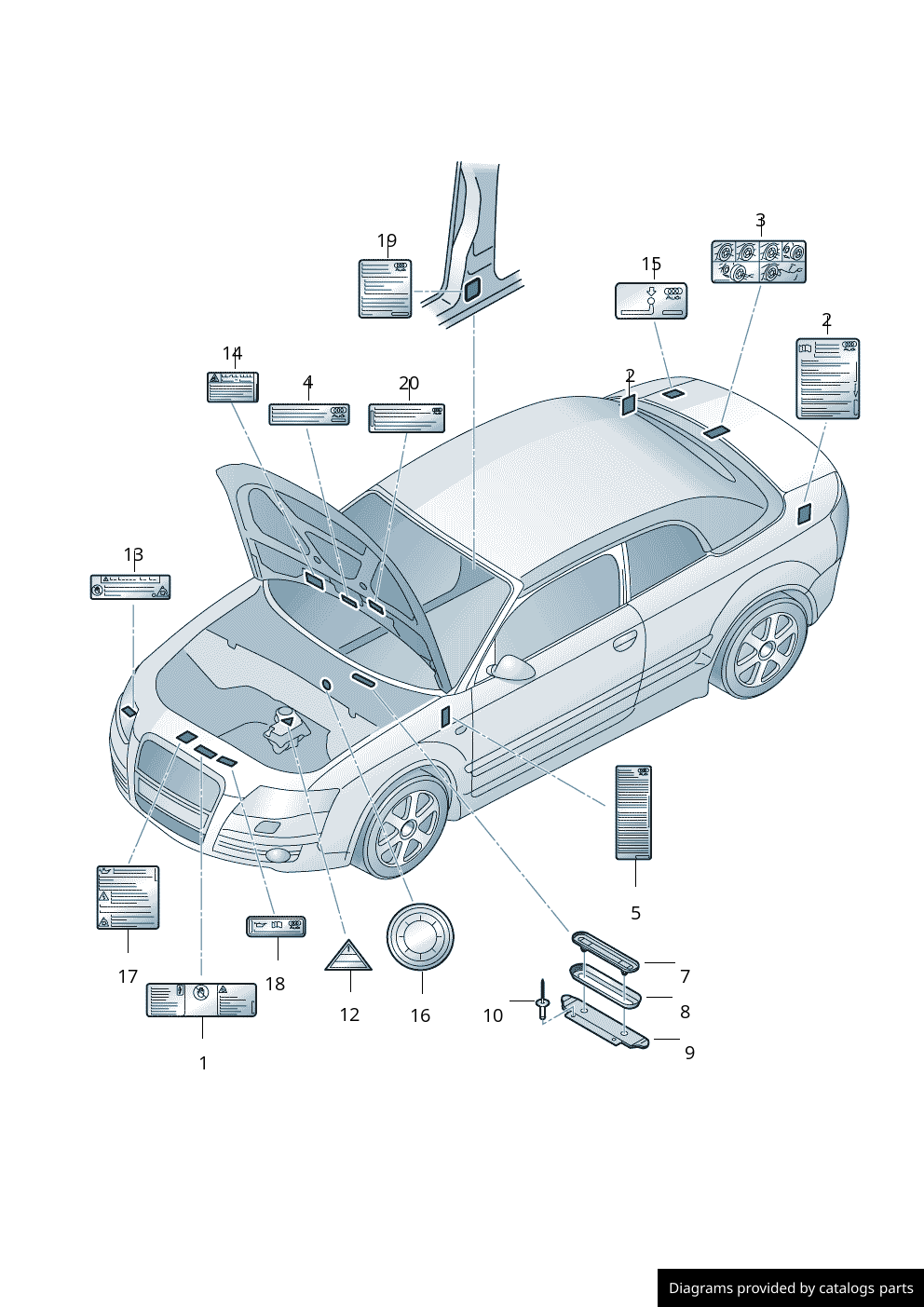 Car part diagram