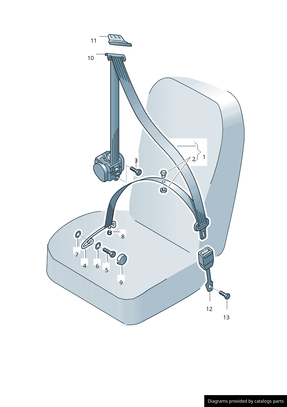 Car part diagram