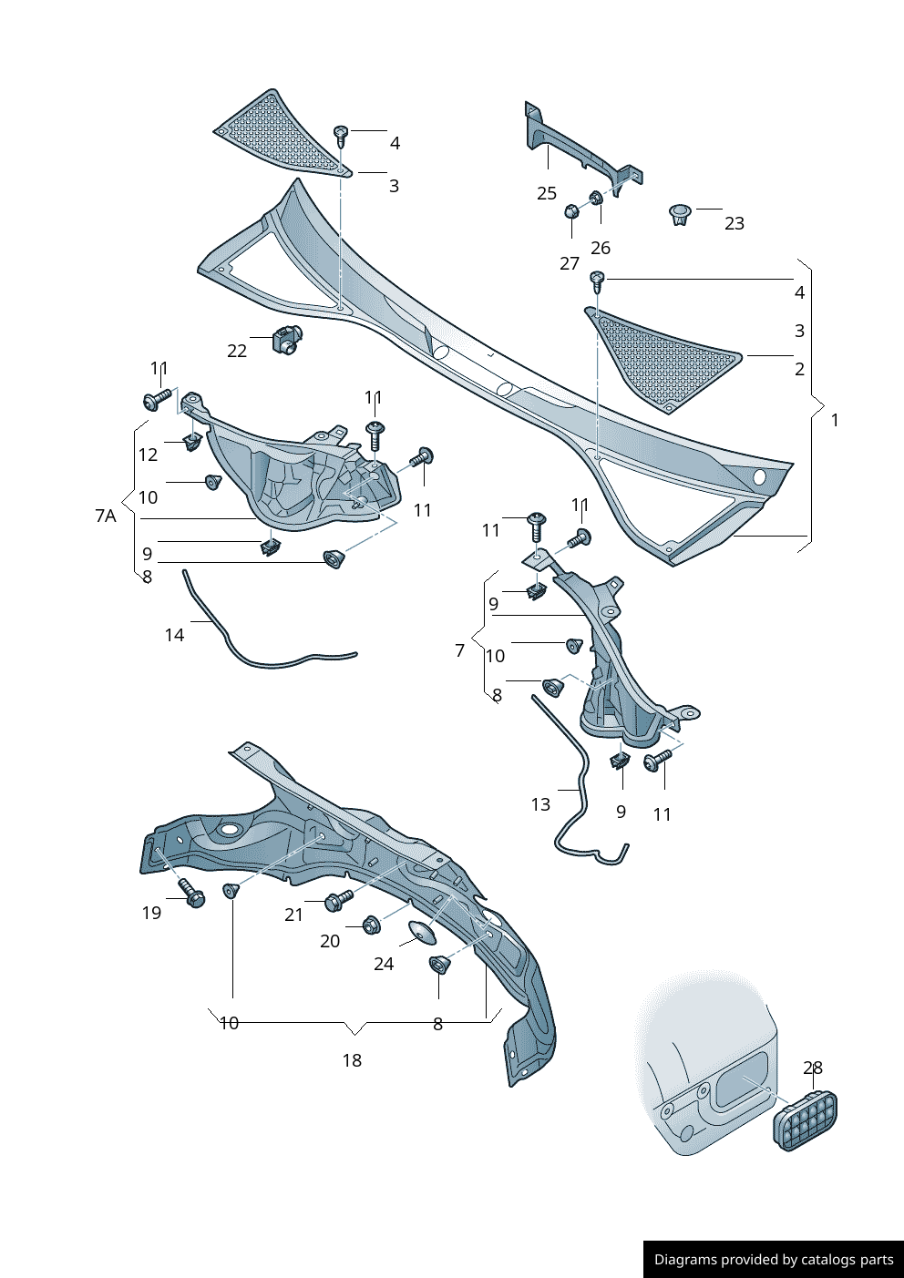 Car part diagram