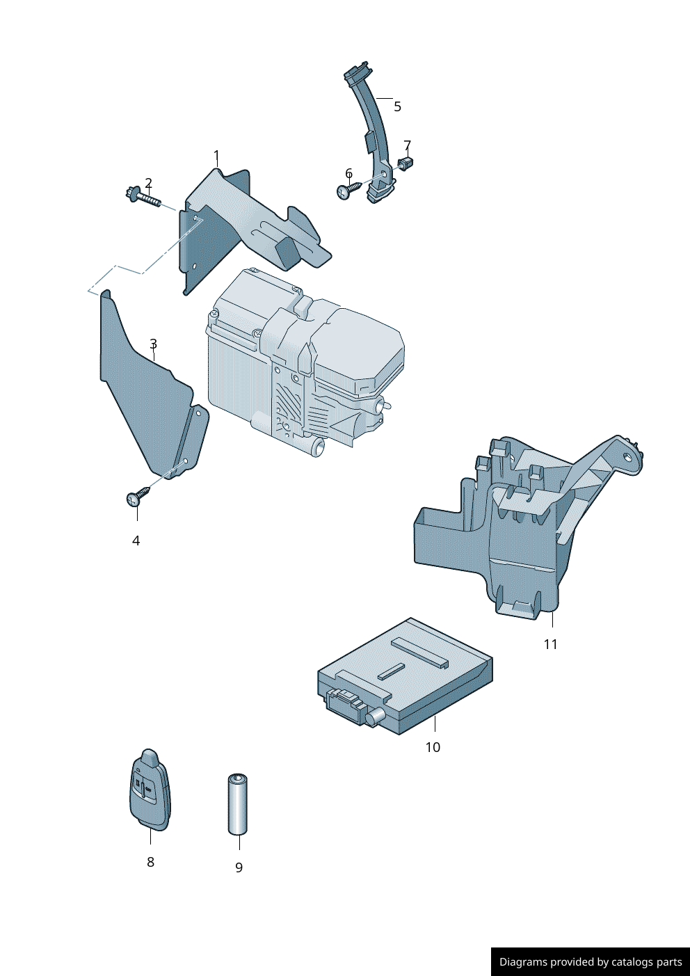 Audi Remote Control For Auxiliary Heating 4L0909507A LLLParts