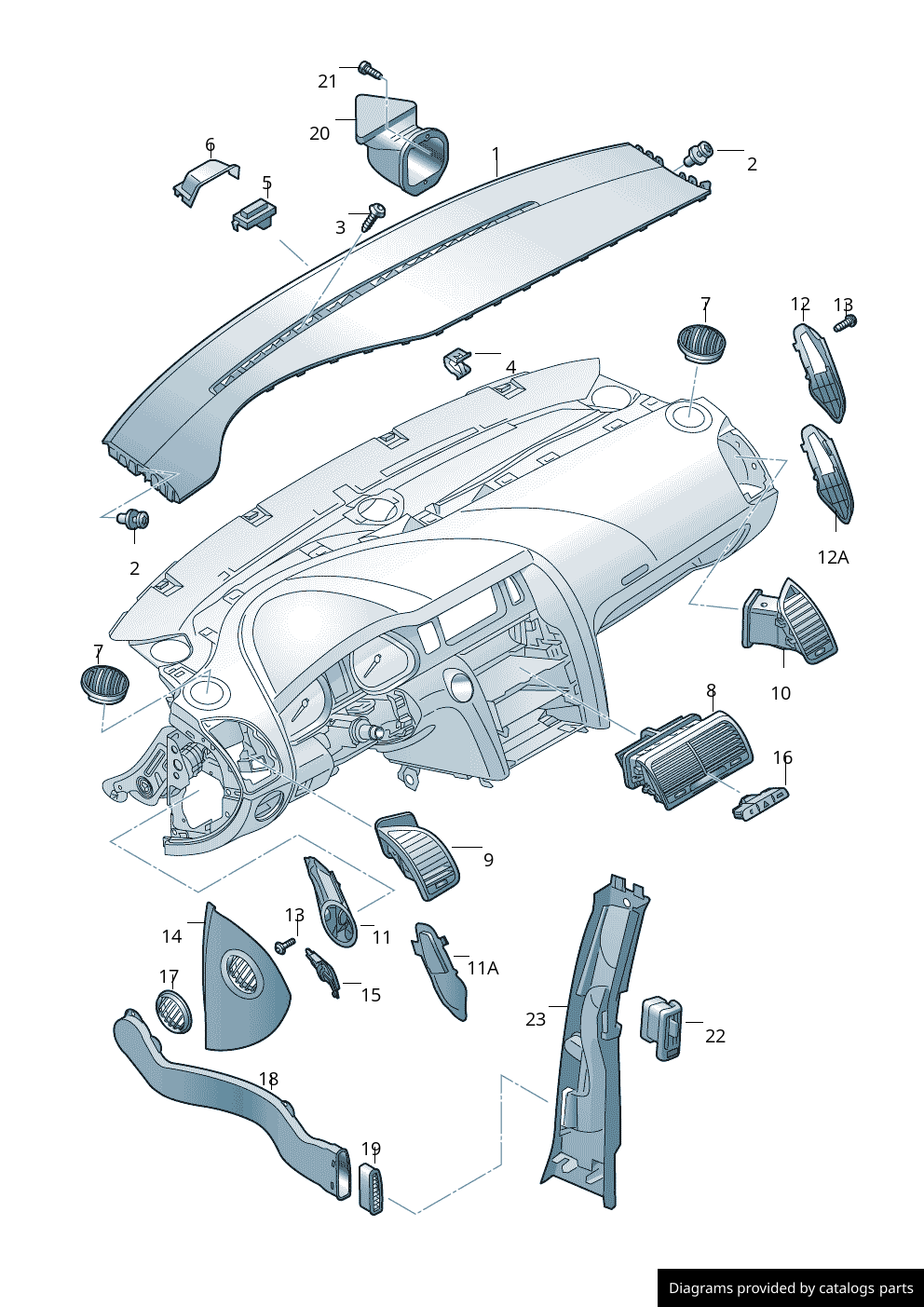 Car part diagram