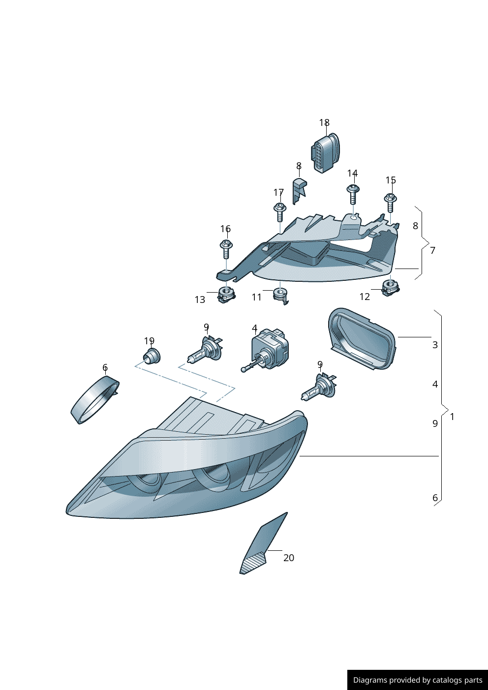 Car part diagram