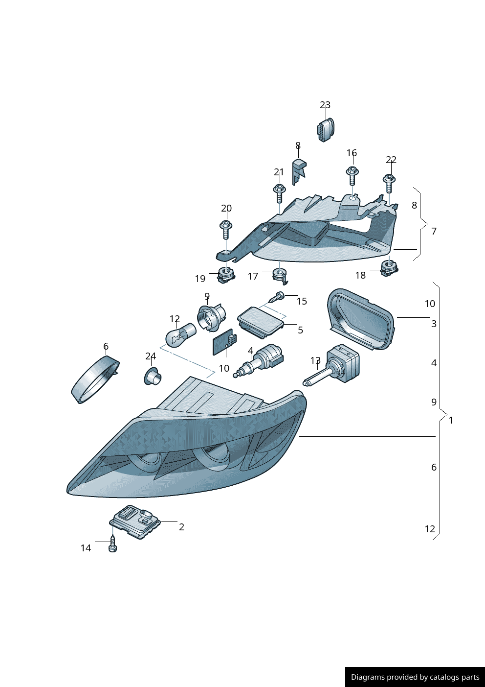 Car part diagram
