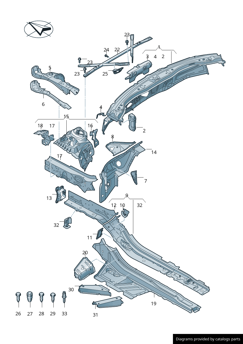 Car part diagram