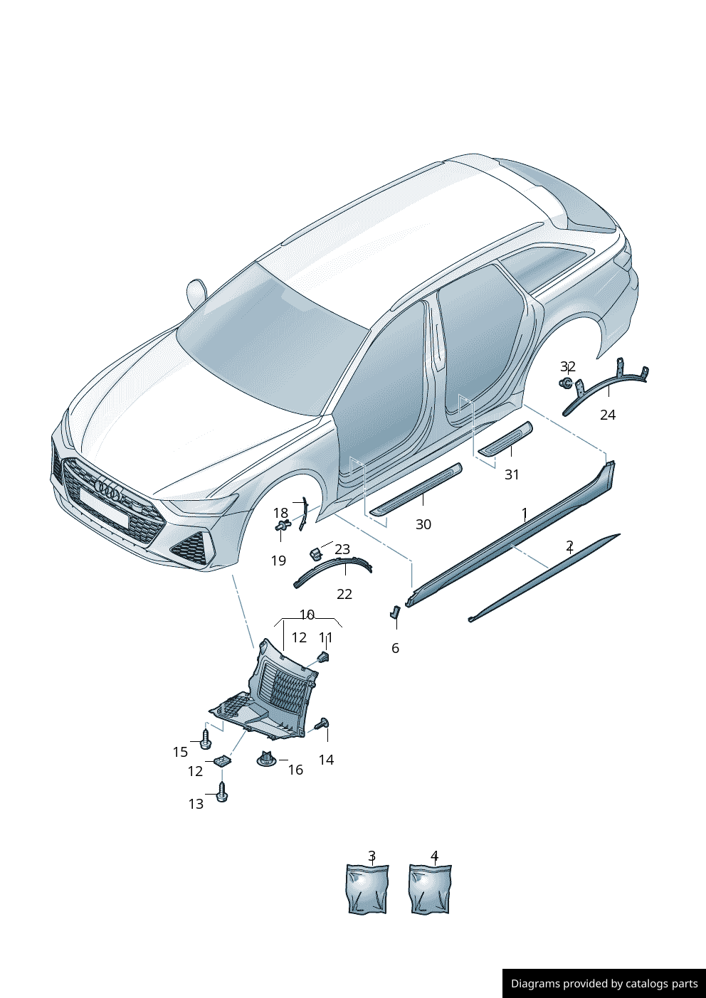 Car part diagram