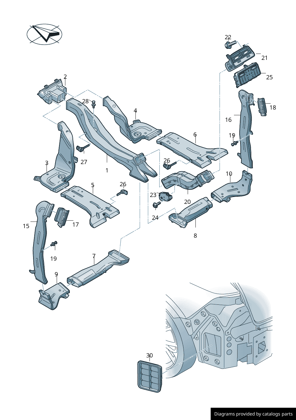 Car part diagram
