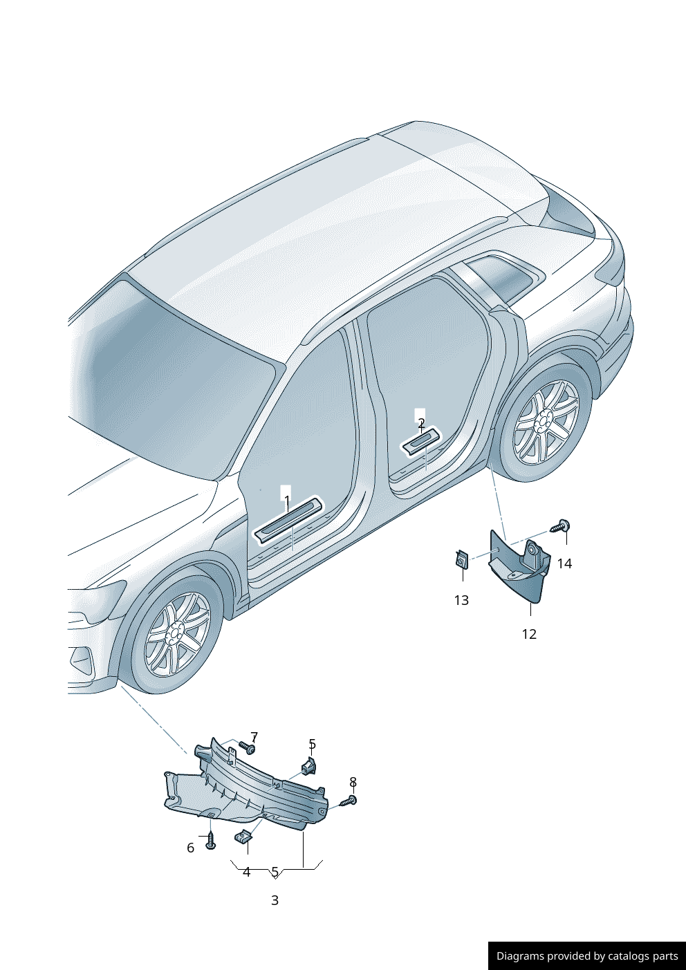 Car part diagram